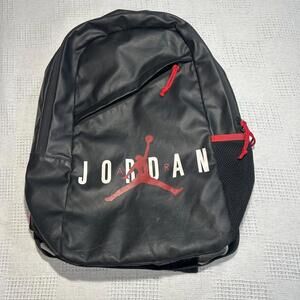 NIKE AIR JORDAN JUMPMAN LOGO Crossover City Backpack Black & Red 9A1982-023